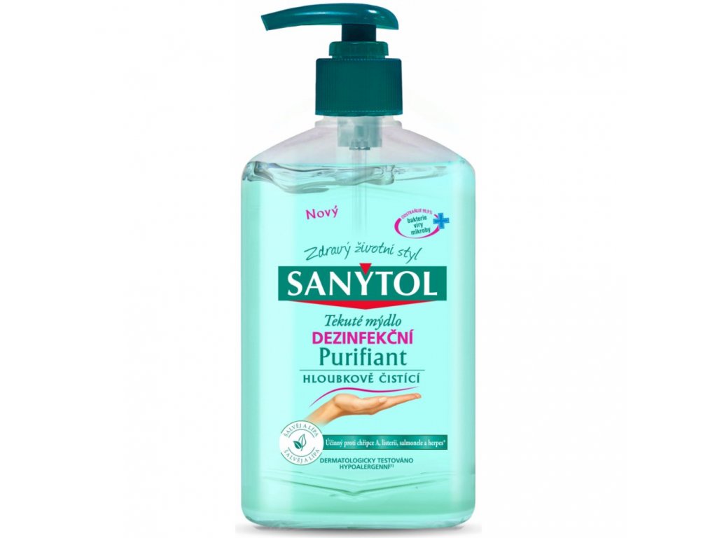 Mýdlo tekuté dezinfekční SANYTOL Purifiant 250ml